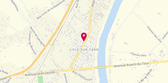 Plan de Pharmacie Les Jardins de Lisle, 5 Rue Saint Louis, 81310 Lisle-sur-Tarn