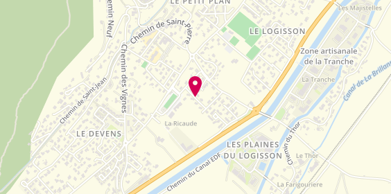 Plan de Pharmacie Dianoux, Quartier Les Louves
La Ricaude, 04180 Villeneuve