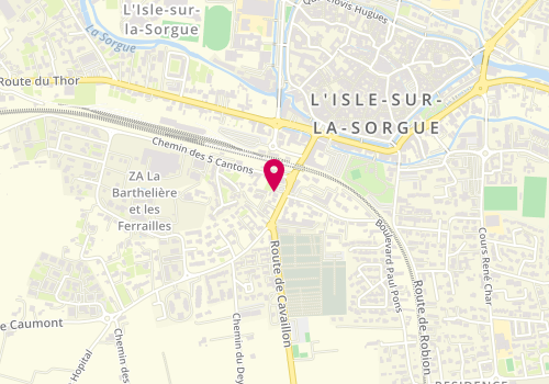 Plan de Pharmacie de la Gare, 180 avenue de l'Égalité, 84800 L'Isle-sur-la-Sorgue