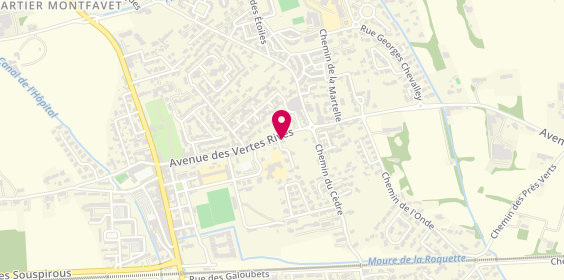 Plan de Pharmacie Simonet Vertes Rives, 458 Avenue des Vertes Rives, 84140 Montfavet