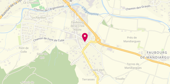 Plan de Pharmacie Rouan, Faubourg Croix Haute
Route de Nimes, 30170 Saint-Hippolyte-du-Fort