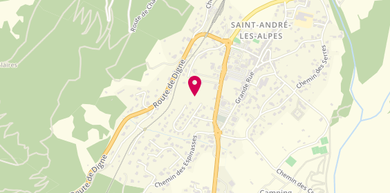 Plan de Pharmacie Boetti, Les Souquets, 04170 Saint-André-les-Alpes