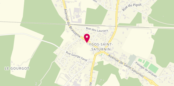 Plan de Pharmacie des Pins, 135 avenue de Brassenx, 40110 Ygos-Saint-Saturnin