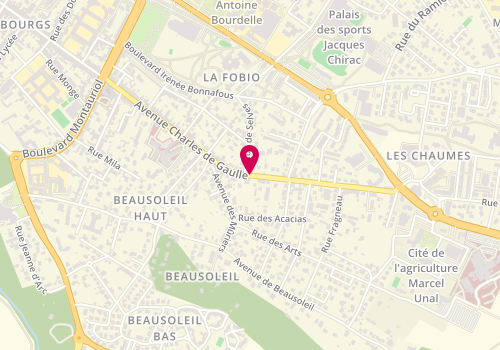 Plan de Pharmacie Quiot, 64 Avenue Charles de Gaulle, 82000 Montauban