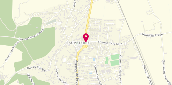 Plan de Pharmacie de SAUVETERRE, 19 chemin de la Gare, 30150 Sauveterre