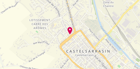 Plan de Pharmacie Saint Jean, 10 Place Gaston Bénac, 82100 Castelsarrasin