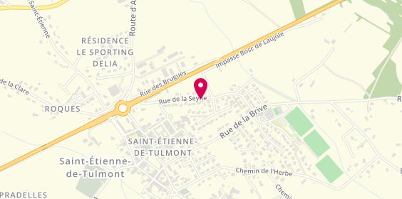 Plan de Pharmacie Horeau, Rue de la Seyne, 82410 Saint-Étienne-de-Tulmont