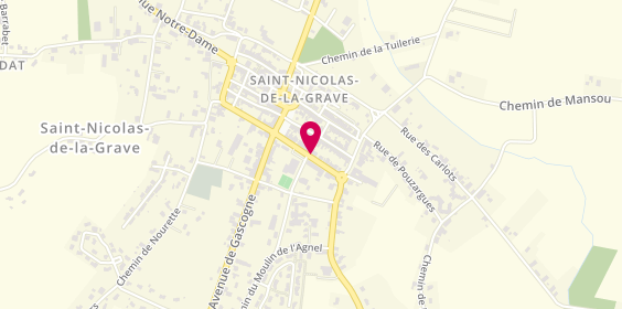 Plan de Pharmacie de Saint Nicolas de la Grave, 23 Boulevard du Tour de Ronde, 82210 Saint-Nicolas-de-la-Grave