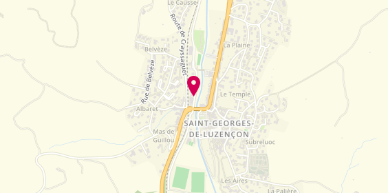 Plan de Pharmacie Saint Georges, 1 Rue du Moulin de Taly, 12100 Saint-Georges-de-Luzençon