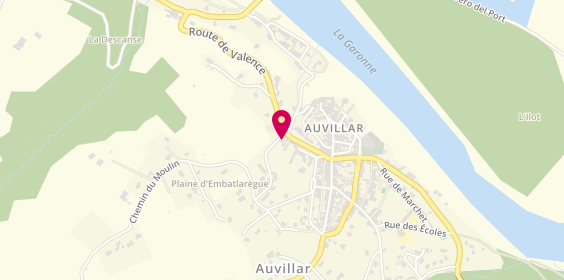 Plan de Pharmacie d'Auvillar, 11 Route de Valence d'Agen, 82340 Auvillar