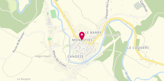 Plan de Pharmacie Sipierre, Le Bourg, 81640 Monestiés