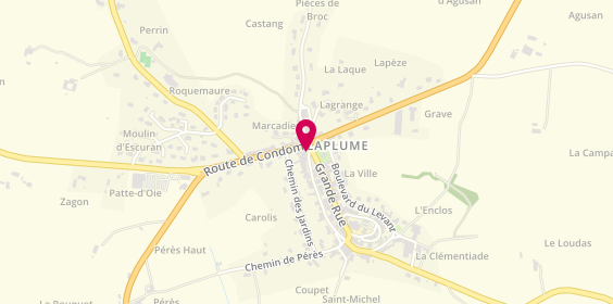Plan de Pharmacie Rigaud, 4 Boulevard du Couchant, 47310 Laplume