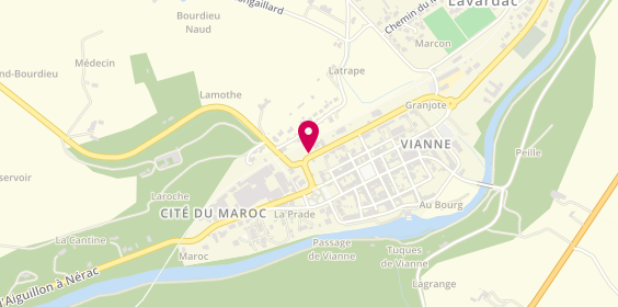 Plan de Pharmacie de la Bastide, 23 Boulevard de la Gare, 47230 Vianne