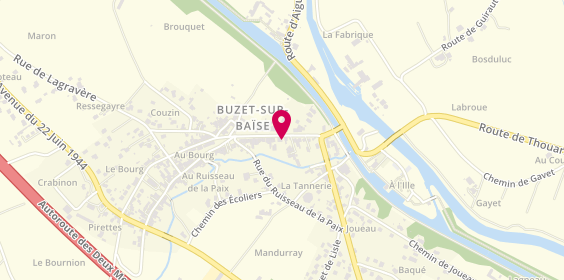 Plan de Pharmacie Gimet, Boulevard de la Republique, 47160 Buzet-sur-Baïse