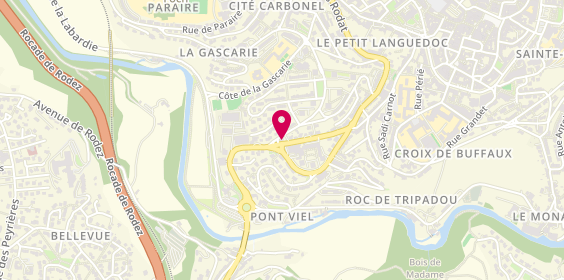 Plan de Pharmacie du Sens Unique, 24 avenue du Ségala, 12000 Rodez