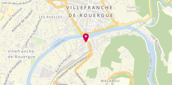Plan de Pharmacie de la Gare, 14 Place de la Republique, 12200 Villefranche-de-Rouergue