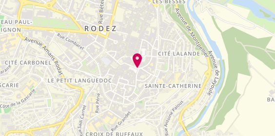 Plan de Pharmacie Centrale, 11 Place du Bourg, 12000 Rodez
