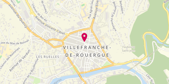 Plan de Pharmacie Bonnemaire, 1 Rue Saint Jacques, 12200 Villefranche-de-Rouergue