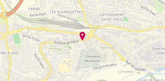 Plan de Pharmacie Panijel, 72 Avenue de Paris, 12000 Rodez