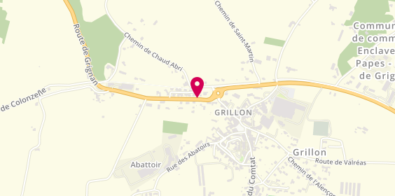 Plan de Pharmacie de Grillon, 10 Bis Route de Grignan, 84600 Grillon