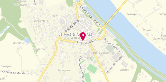 Plan de Pharmacie du Mas, Rue des Fossés de la Ville, 47430 Le Mas-d'Agenais