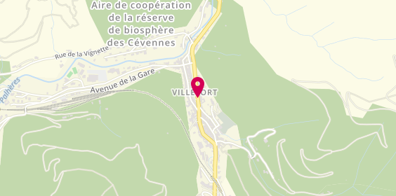 Plan de Pharmacie du Bosquet, 6 Place du Bosquet, 48800 Villefort