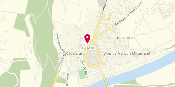 Plan de Pharmacie de Cajarc, 16 place du Foirail, 46160 Cajarc