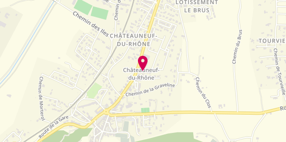 Plan de Pharmacie de Chateauneuf du Rhone, 30 Rue de la Source, 26780 Châteauneuf-du-Rhône