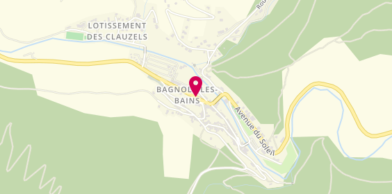 Plan de Pharmacie des Sources, Avenue de la Gare
Bagnols Les Bains, 48190 Mont Lozère et Goulet