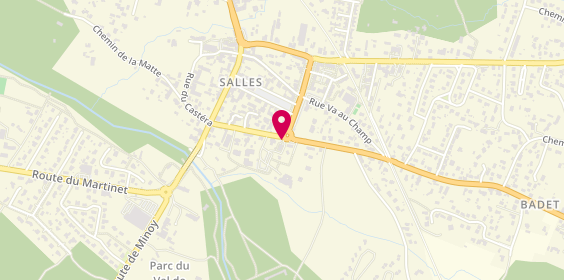 Plan de Aprium Pharmacie, 23 Route du Château, 33770 Salles