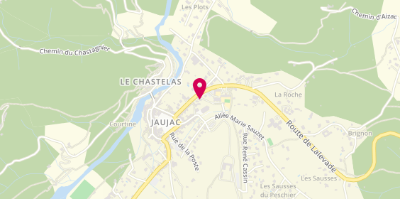 Plan de SARL Pharmacie des Orgues, 130 Rue Jean Moulin, 07380 Jaujac