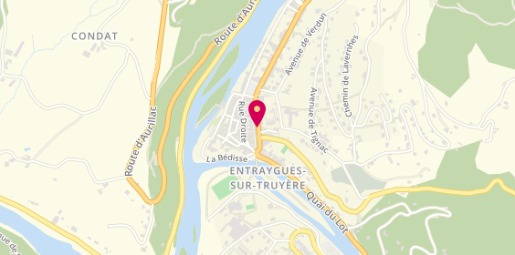 Plan de Pharmacie des 2 Vallées, 19 Tour de Ville, 12140 Entraygues-sur-Truyère