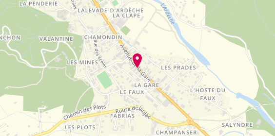 Plan de Pharmacie Dumas, 50 Avenue de la Gare, 07380 Lalevade-d'Ardèche