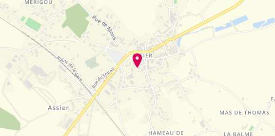 Plan de Pharmacien Giphar, Le Bourg, 46320 Assier