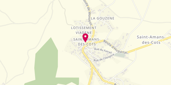Plan de Pharmacie de la Viadene, Route de Montézic, 12460 Saint-Amans-des-Cots