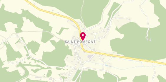 Plan de Pharmacie DELAGE Marie Christine, Le Bourg, 24170 Saint-Pompont