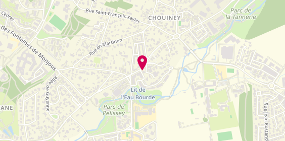Plan de Pharmacie de la Croix de Monjous, 67 Rue de la Croix de Monjous, 33170 Gradignan