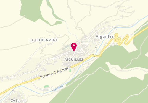 Plan de Pharmacie d'Aiguilles, Le Bourg, 05470 Aiguilles