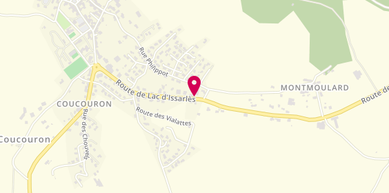 Plan de Pharmacie Delmas-Monge, Pharmacie
Route du Lac d'Issarles, 07470 Coucouron