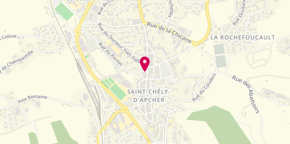 Plan de Pharmacie des Terres d'Apcher, 87 Rue Théophile Roussel, 48200 Saint-Chély-d'Apcher
