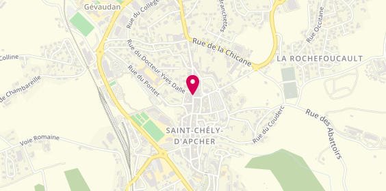 Plan de Alphega Pharmacie, 116 Rue Théophile Roussel, 48200 Saint-Chély-d'Apcher
