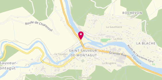 Plan de SELARL Pharmacie Laurier, 2 Route des Boutieres, 07190 Saint-Sauveur-de-Montagut