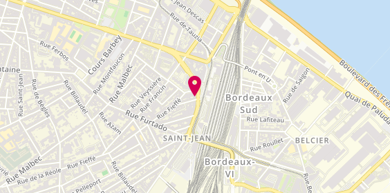 Plan de Ma Pharmacie de la Gare, 32 Rue Charles Domecq, 33800 Bordeaux