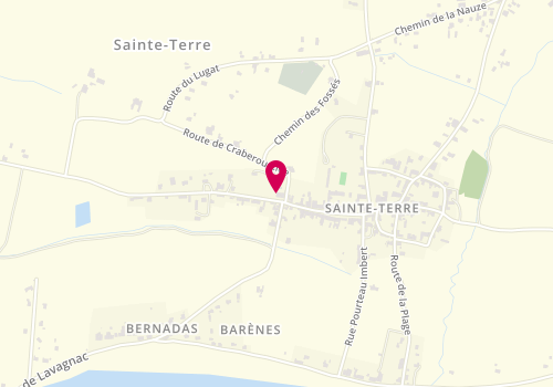 Plan de Pharmacie de Sainte-Terre, 20 Avenue du General de Gaulle, 33350 Sainte-Terre