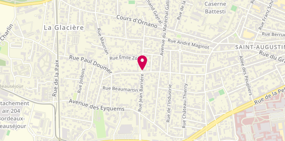 Plan de Pharmacie du Bourdillot, 55 Rue Paul Doumer, 33700 Mérignac