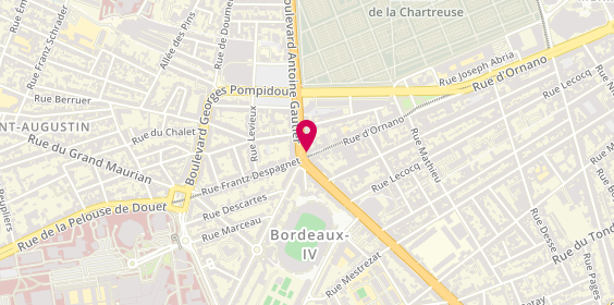 Plan de Pharmacie du Stade Lescure, 301 Rue d'Ornano, 33000 Bordeaux