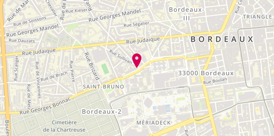 Plan de Pharmacie Saint Bruno, 131 Rue Georges Bonnac, 33000 Bordeaux