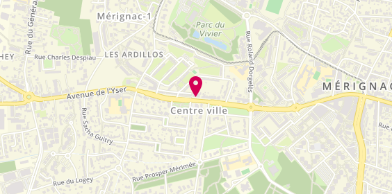 Plan de Pharmacie Albo, Centre Commercial de l'yser
8 Rue Louis David, 33700 Mérignac