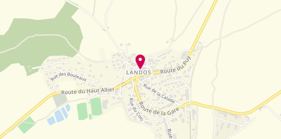 Plan de Pharmacie Bardot Jean François, 6 Place du Marche, 43340 Landos