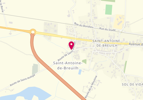 Plan de Pharmacie Saint Antoine, Route de Saint Aulaye, 24230 Saint-Antoine-de-Breuilh